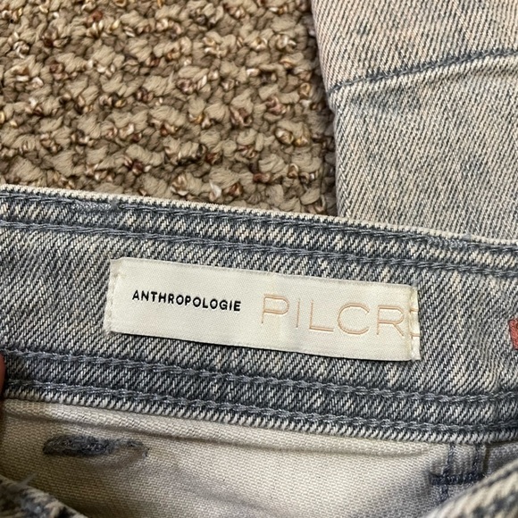 ❤️Anthropologie Pilco And The Letterpress Topstiched Super High Rise Straight Je - Picture 11 of 13